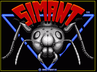 SimAnt title screen for Amiga